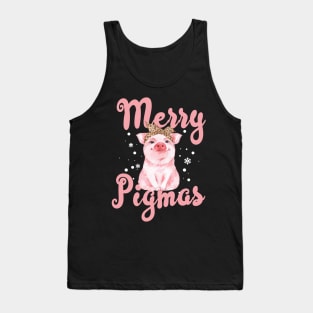 Merry Pigmas Pig Christmas Gift For Farmers Lover Tank Top